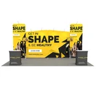 Free 3D Render Design Fair Stand Trade Show Modern Exhibition Booth System Panel 3mx3m