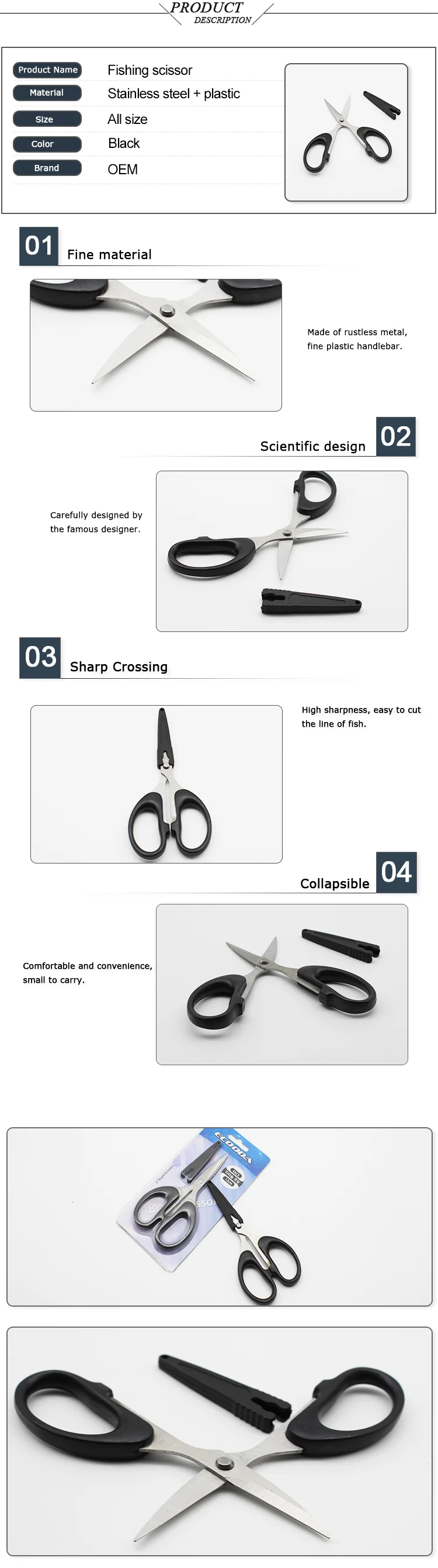 Carp fishing 1pcs scissors Stainless Steel braid Fish Pliers Fishing Accessories Tools for Fishing boilie rig line Tackle