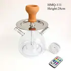 cheap acrylic shisha hookah cute small shisha hookah with led light HMQ-111