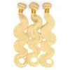 Body wave brazilian remy 613 blond human hair bundles with frontal