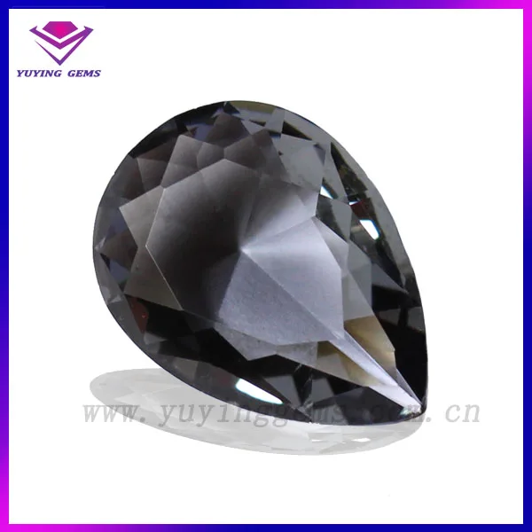 عالية الجودة الرائعة الكمثرى قطع الطبيعية الأسود الإسبنيل/الطبيعية فضفاض الماس الأسود