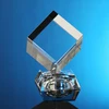 Blank crystal glass block cube for Laser Engraving With Led Light Base