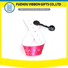 Easy wearing polyester fabric wristband bracelet customized with plastic clasp
