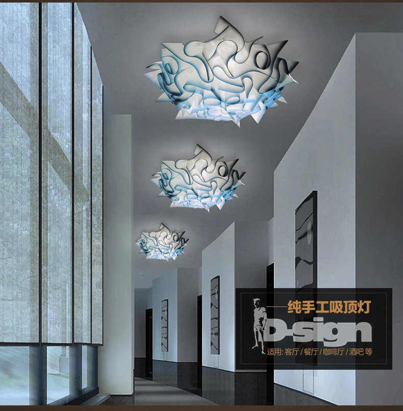 glass ceiling lights Creative ceiling lights simple modern Novelty Fixtures Study room LED bedroom lamps Nordic personality Acrylic Ceiling lighting ceiling mounted light