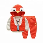 Winter warm kids jacket clothes Customized three-piece little boy clothes