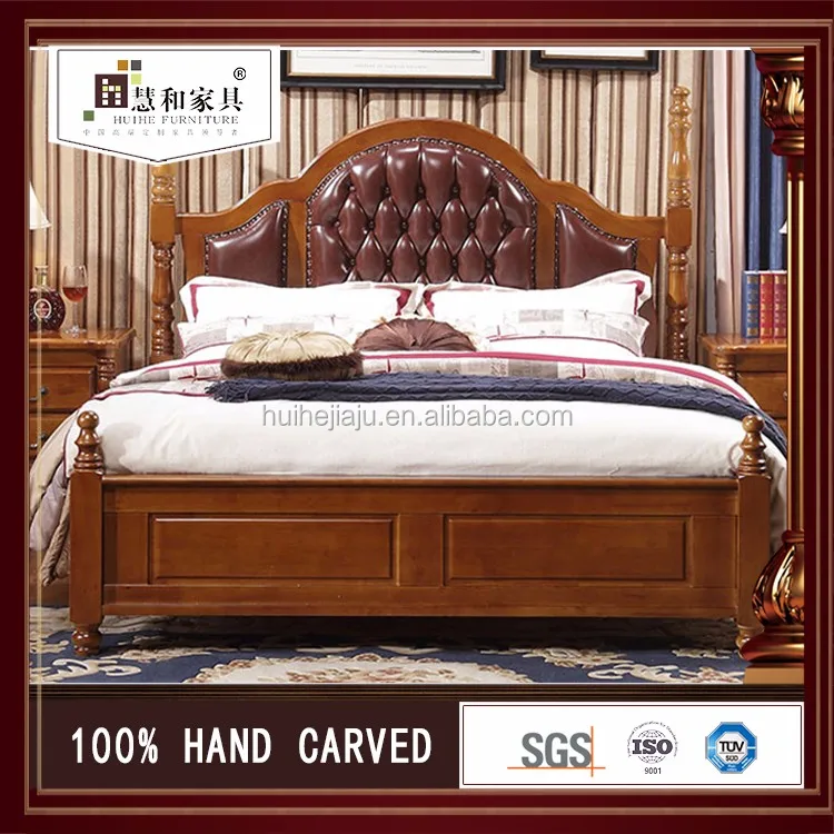 Customized Cot Bed Wood Furniture Bedroom
