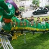 Amusement park roller coaster, electric dragon train rides slide roller coaster, Prodigy mini roller coaster for sale