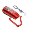 FSK DTMF Caller ID Telephone Corded Phone Desk Put Landline Fashion Extension Telephone for Home