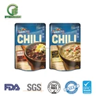 ready to eat food packaging microwaveable zipper stand up retort pouch spout bag