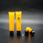 Sunscreen Oval Packaging Plastic Tubes With Round Screw Cap