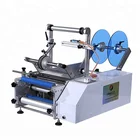Big Machine Semi Automatic Round Bottle Labeling Machine Round Bottle Label Applicator