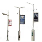 street light pole led display pole led display 3g wireless advertising led screen panel