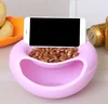 Plastic Open Double Layer Candy Snacks Dry Fruit Melon Seeds Garbage Bowl Storage