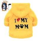 Sport dog hoodies love my mom design autumn winter high end pet accessories online shop hot sales clothing dog