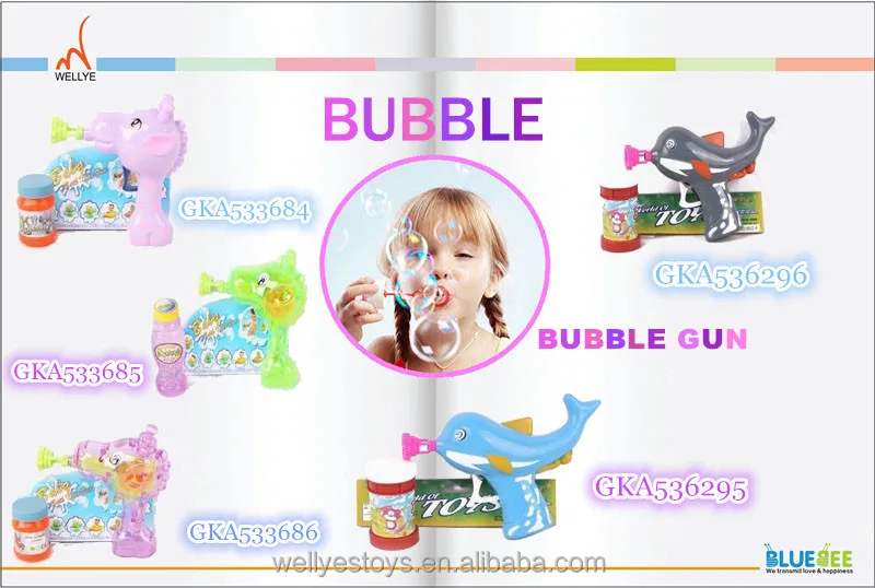 Plastic dolphin bubble gun made in China