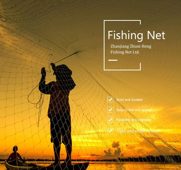 Green fishing net roll 10md-1200md depth