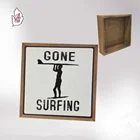 Rustic wooden sign free standing box sign for hotel business and bar etc.