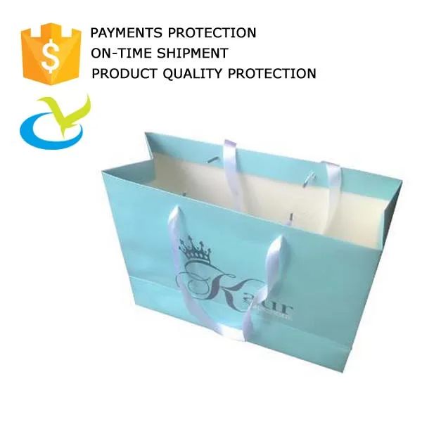 lower price recycled custom printed white kraft gift paper bag