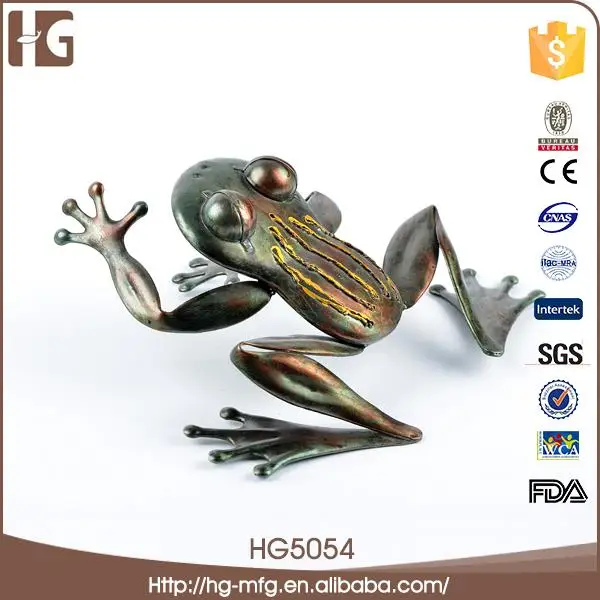 Lovely design sitting metal frog 18x10x18CMH HG6913 art projects animals for wholesales