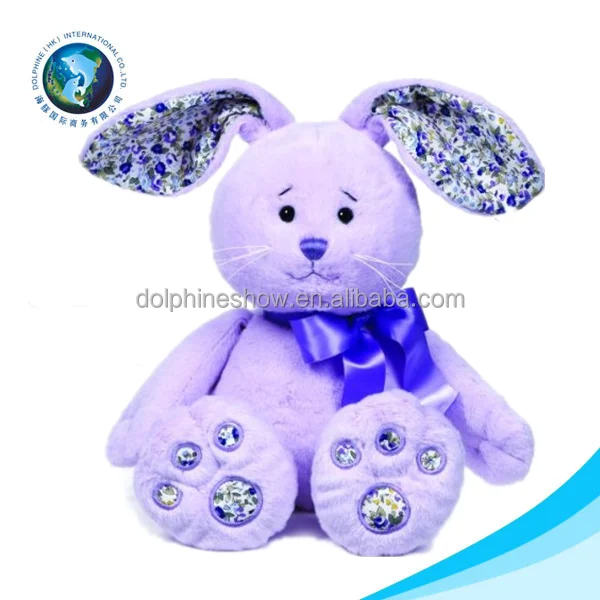 beautiful purple easter gift lavender bear plush toy rabbit