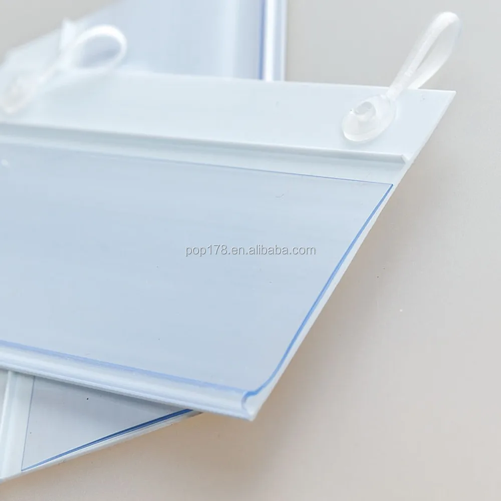 Plastic Hanging Shelf Label Holder For Metal Hooks Buy Hanging Shelf