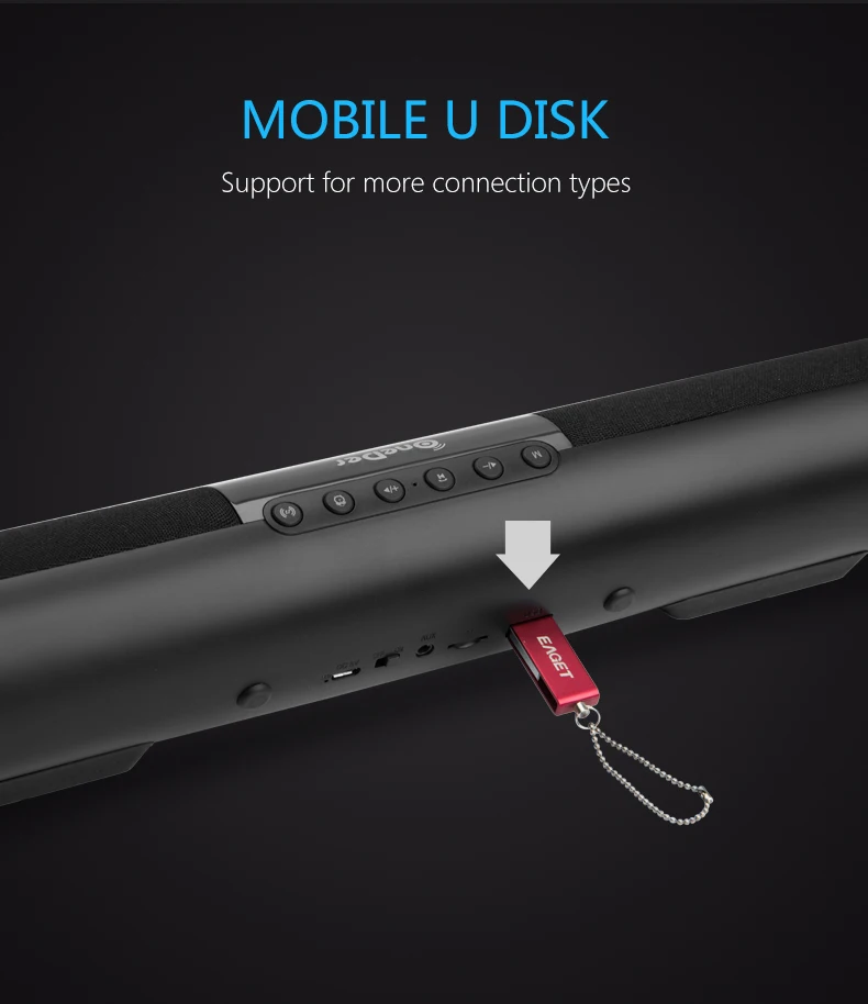 Top Quality Home Theater Stereo Good Sound Fashion Design LED Display Clock Alarm Wireless Bluetooth Home Theater Speaker - ANKUX.COM
