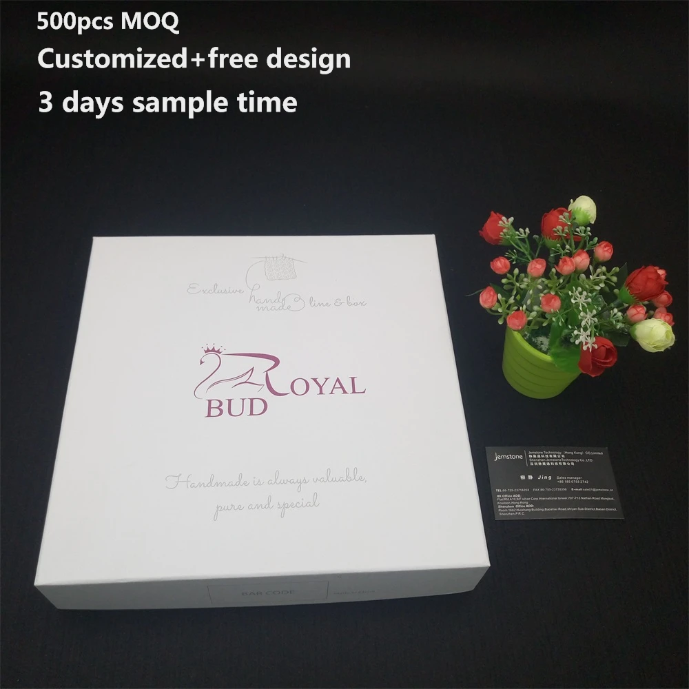 wholesale custom logo white cardboard packaging paper gift box
