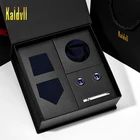 Ready To Ship Wool Necktie Brooch Pocket Square Tie Clip Bar Tie Gift Box Set