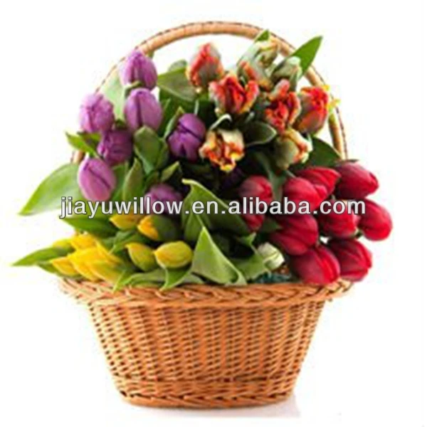 100%handmade craft exquisite wicker flower basket