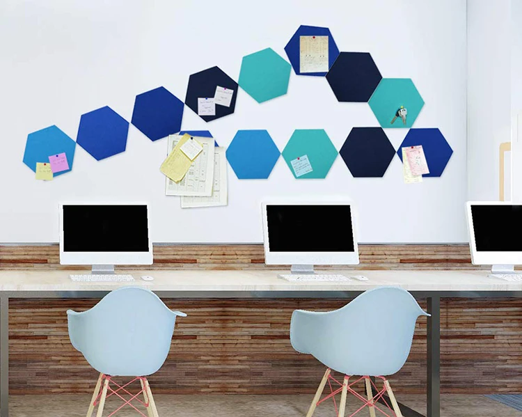xl size hexagon bulletin board wall decoration
