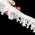 6cm good quality 100%cotton bulk curtain tassel lace trim