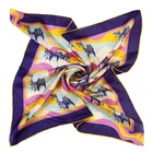 customer own design digital logo print pure 100% silk scarf