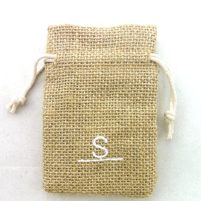 jute drawstring bags burlap pouches bulk burlap tote for gift