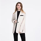 fashion design spring autumn long sleeve office lady suit / high quality Women suit long leather Blazer Jacket coat