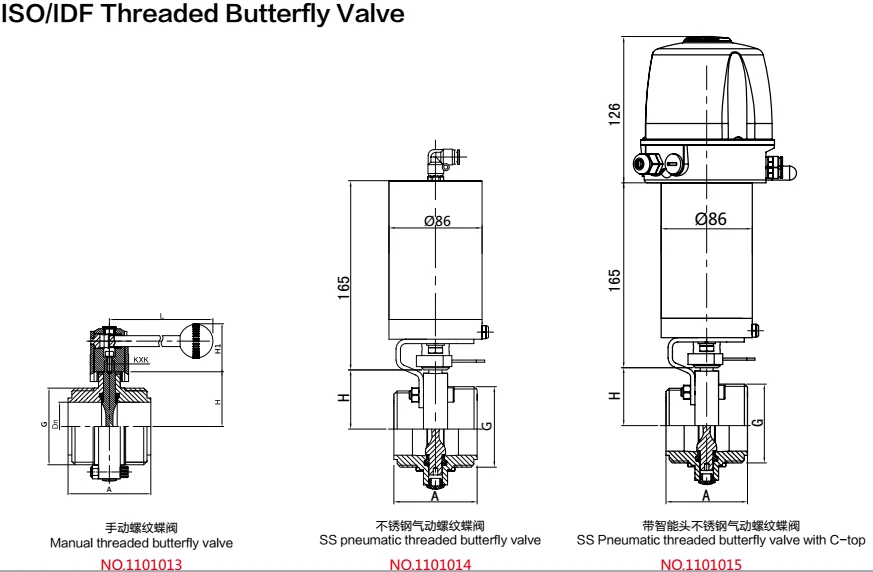 Stainless Steel electric actuator Sanitary Butterfly Valve,Electric Butterfly Valve