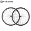38MM profile 25mm width road clincher bike wheelset, Hand build carbon composite bicycle wheels from China
