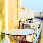 Brikley free samples compact laminate tabletop/restaurant table with round top