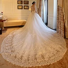 2019 Latest Design Heart Shape Back Royal Long Tail Wedding Gowns Wholesale Price