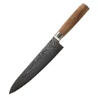 Japanese damascus steel AUS10 solid copper decorated rivet chef knife for kitchen knife factory china
