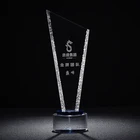 Wholesale hot sale blank crystal glass trophy for personalization