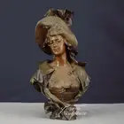 home decoration used female bronze bust statue