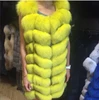 Russian Style Wholesale Real fox fur vest ladi fashion fox fur waistcoat