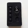 Custom Zinc Alloy Metal Black Keychain Car Tire Valve Dust Caps