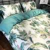 100% cotton king size bed sheet set with luxury duvet cover