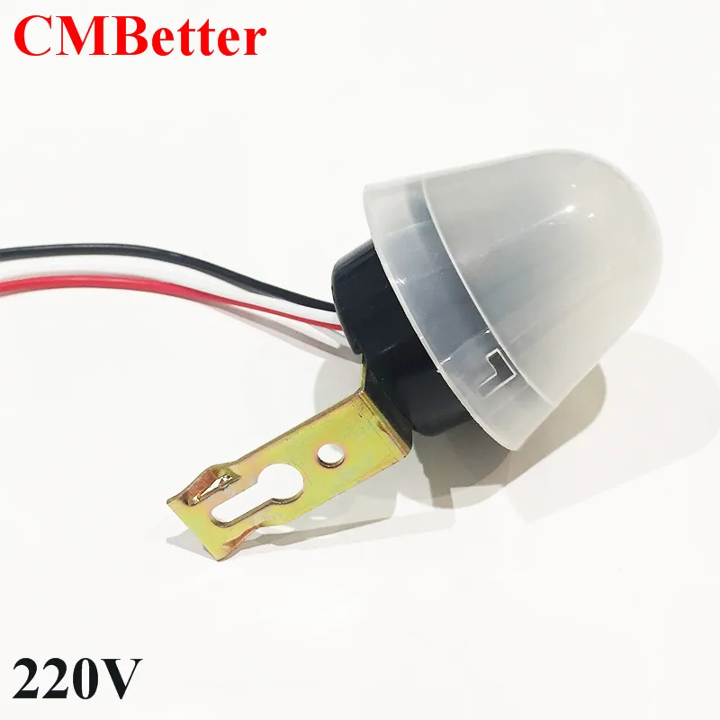 Free Shipping Waterproof Outdoor Auto On Off Light Sensor Switch Street Automation Photo Control Sensor For Ac 220v (2pcs CM004) (24)