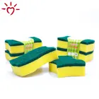 kitchen sponge foam scourer sponge cleaner heavy duty scrub pad green