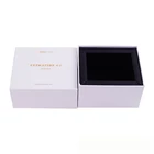 Custom Logo Gold Stamping White Cardboard Paper Gift Jewelry Box Packaging