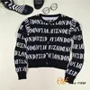 Two- color Jacquard Black White Cardigan Sweater Coat For Women