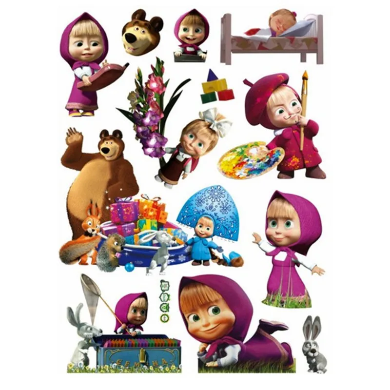 Promo cute cartoon pvc wall decoration sticker kids