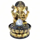 Indian Buddha resin crafts decorative fountain indoor feng shui desktop water fountain furniture gifts